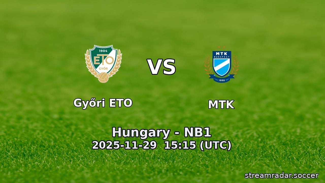Győri ETO vs MTK