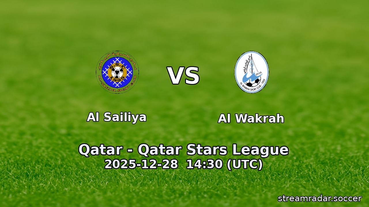 Al Sailiya vs Al Wakrah