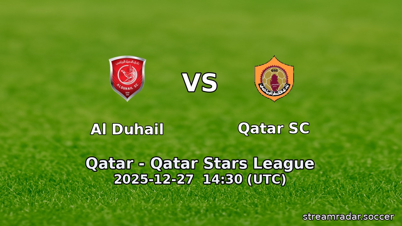 Al Duhail vs Qatar SC