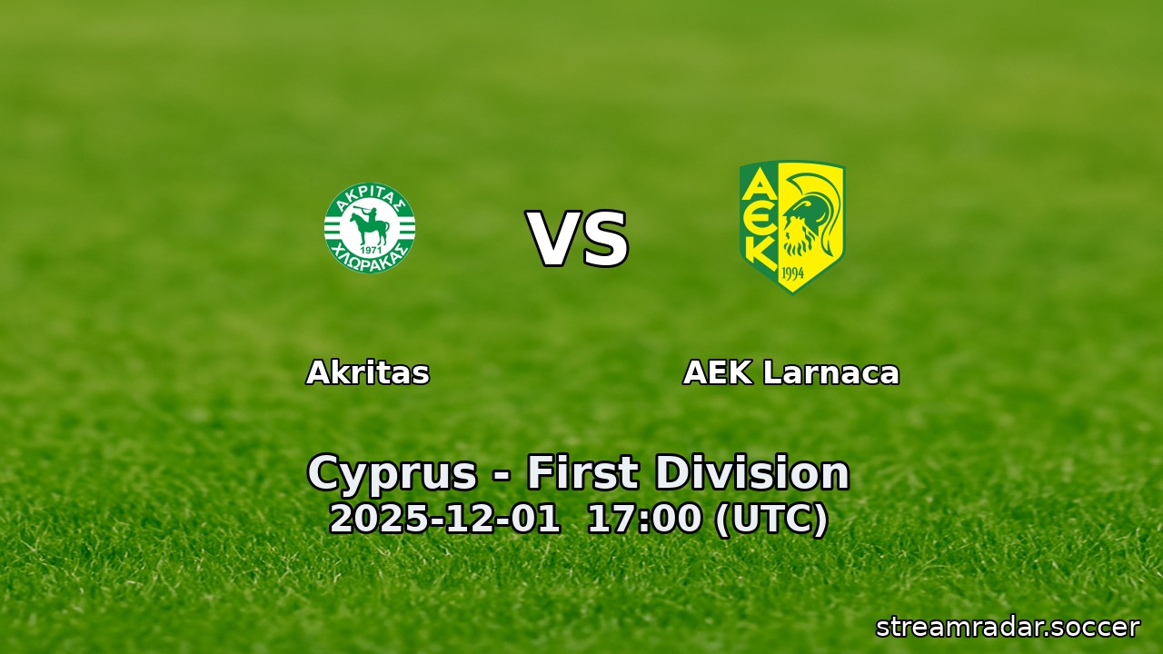 Akritas vs AEK Larnaca