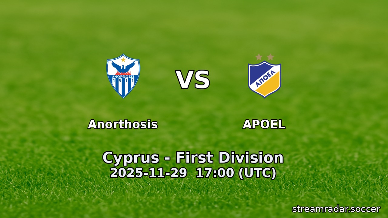 Anorthosis vs APOEL