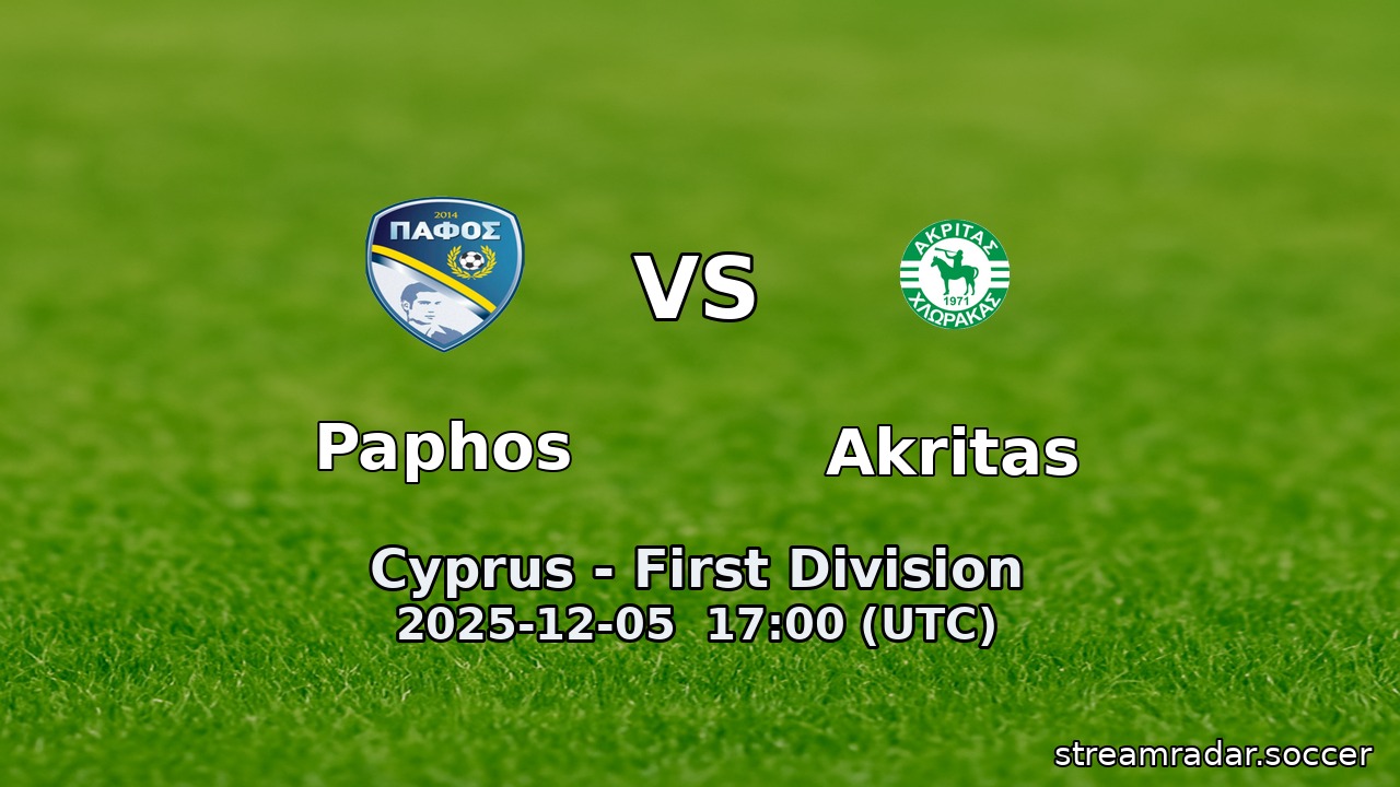 Paphos vs Akritas