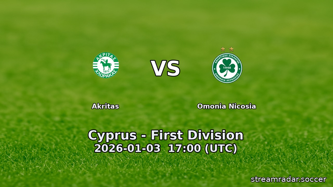 Akritas vs Omonia Nicosia