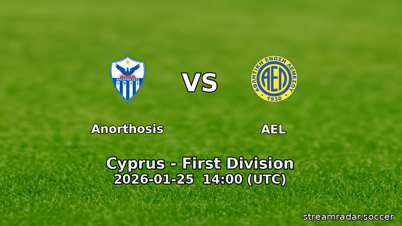 Anorthosis vs AEL