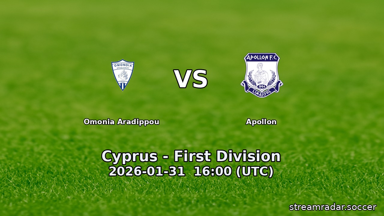 Omonia Aradippou vs Apollon