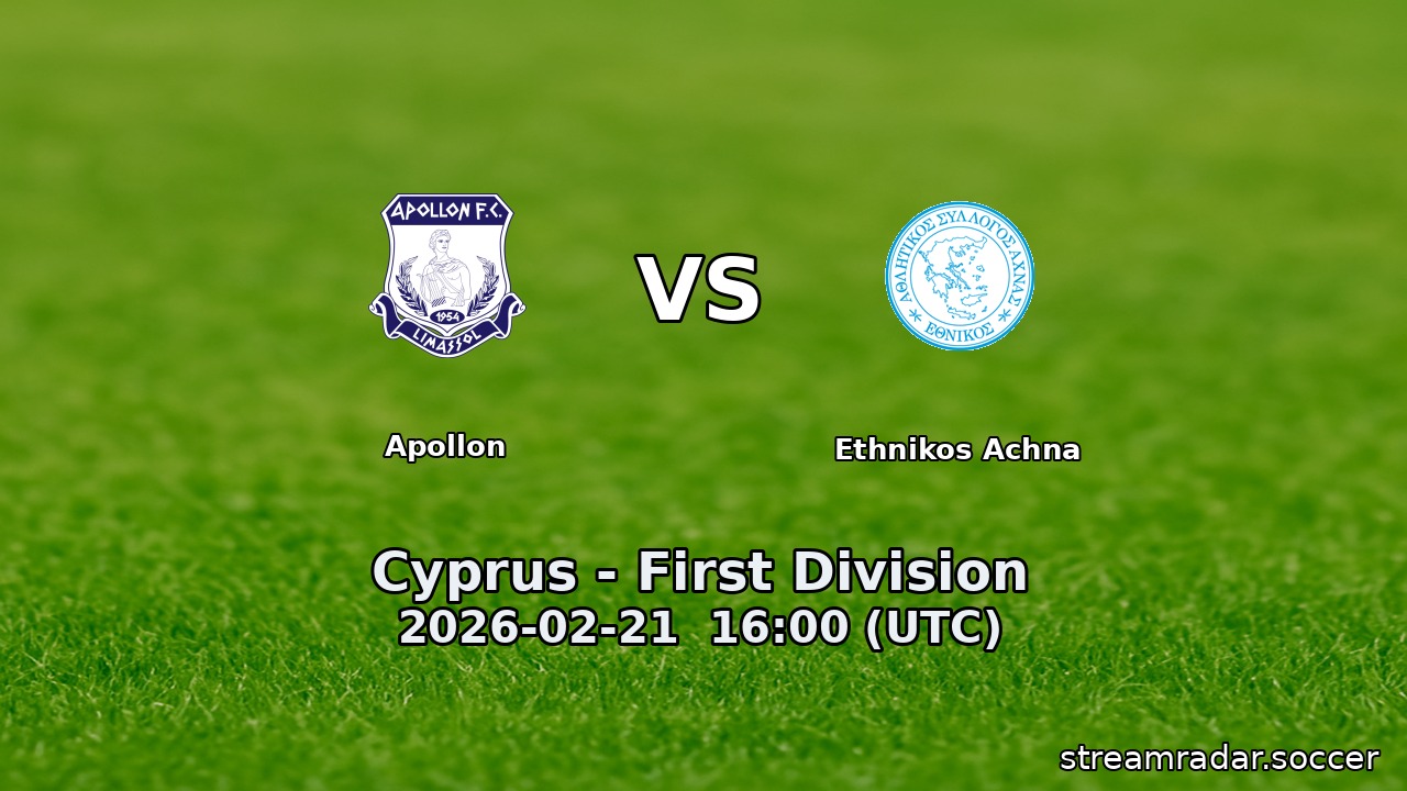 Apollon vs Ethnikos Achna