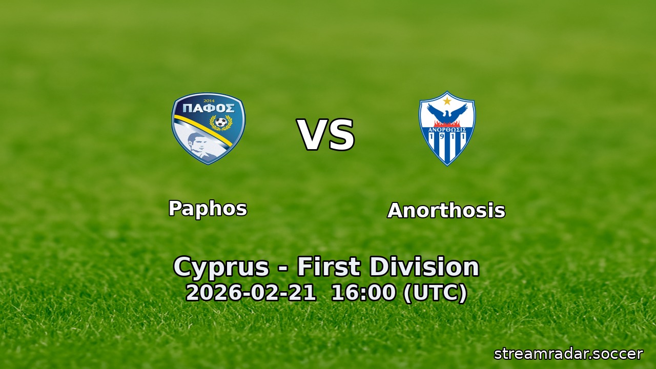 Paphos vs Anorthosis