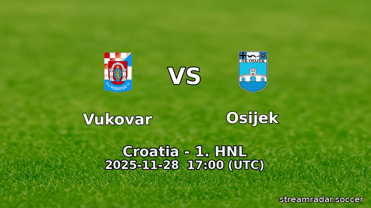 Vukovar vs Osijek