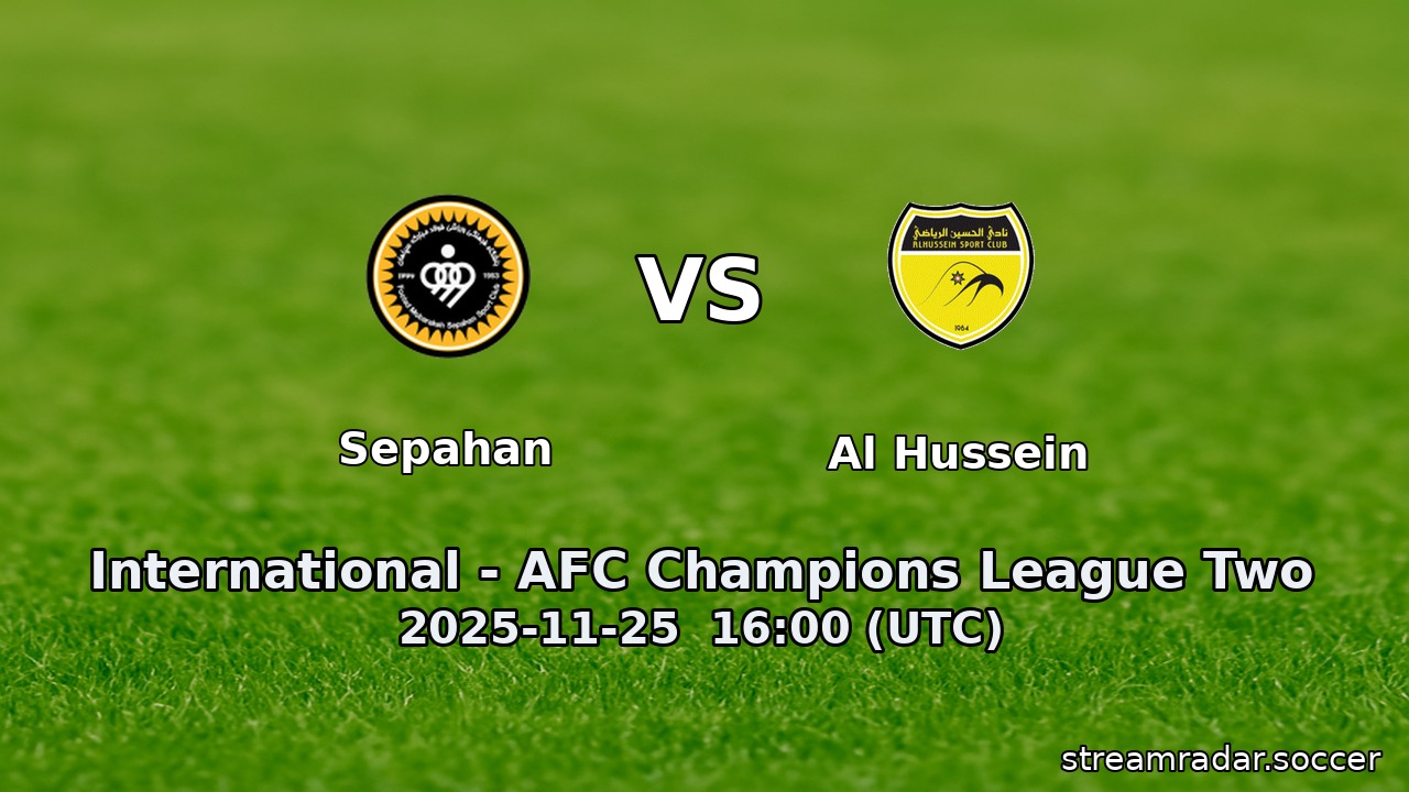 Sepahan vs Al Hussein