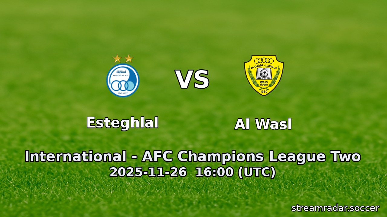 Esteghlal vs Al Wasl