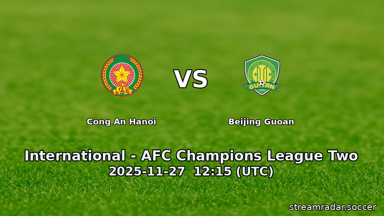 Cong An Hanoi vs Beijing Guoan