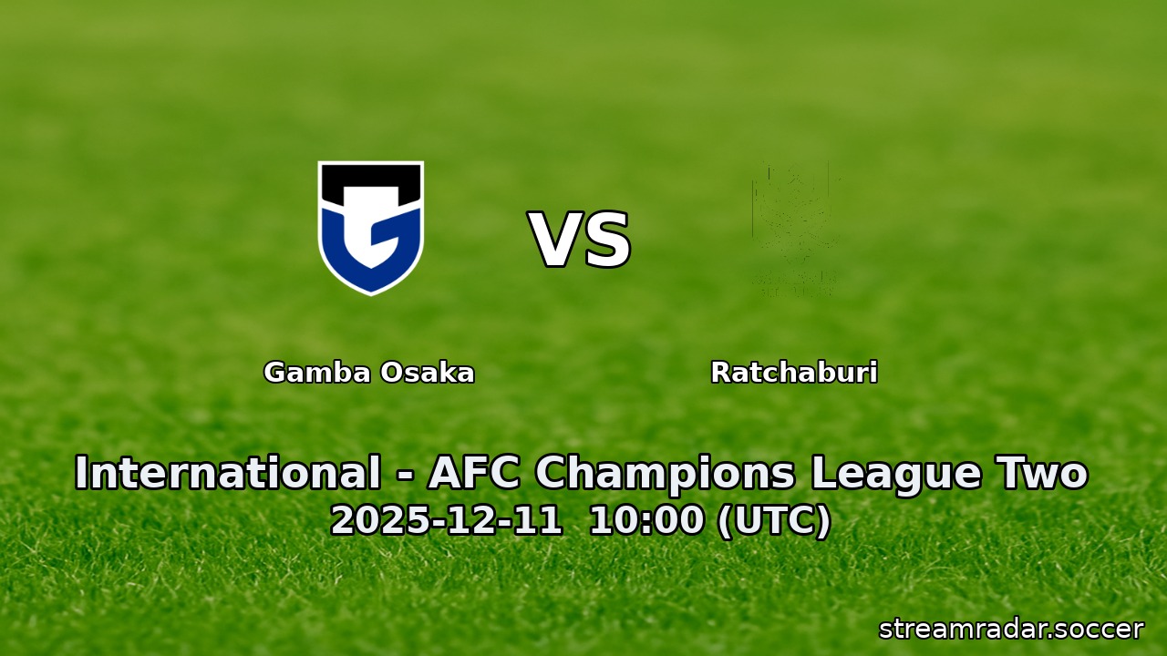 Gamba Osaka vs Ratchaburi