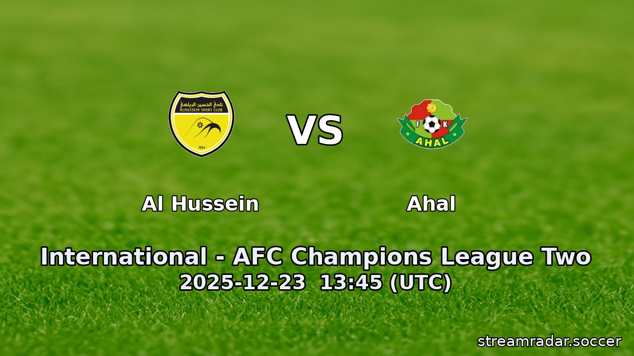 Al Hussein vs Ahal