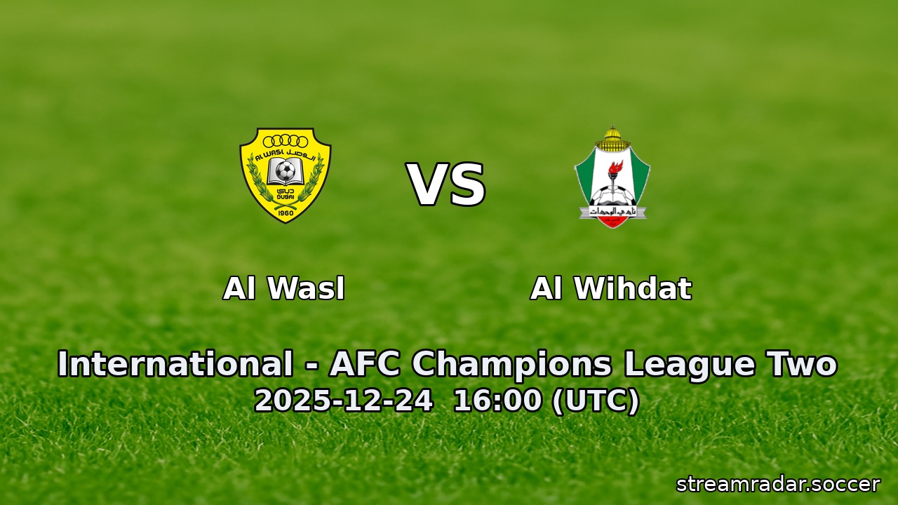 Al Wasl vs Al Wihdat