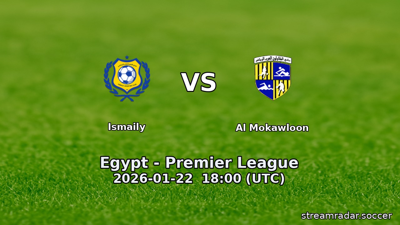 Ismaily vs Al Mokawloon