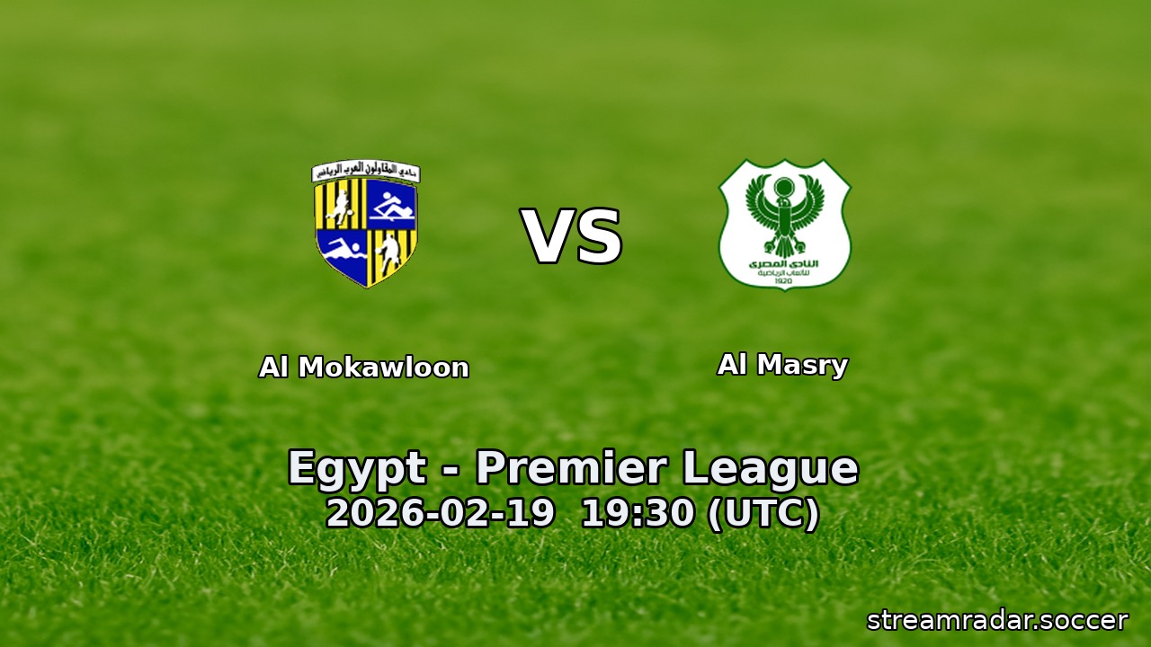Al Mokawloon vs Al Masry