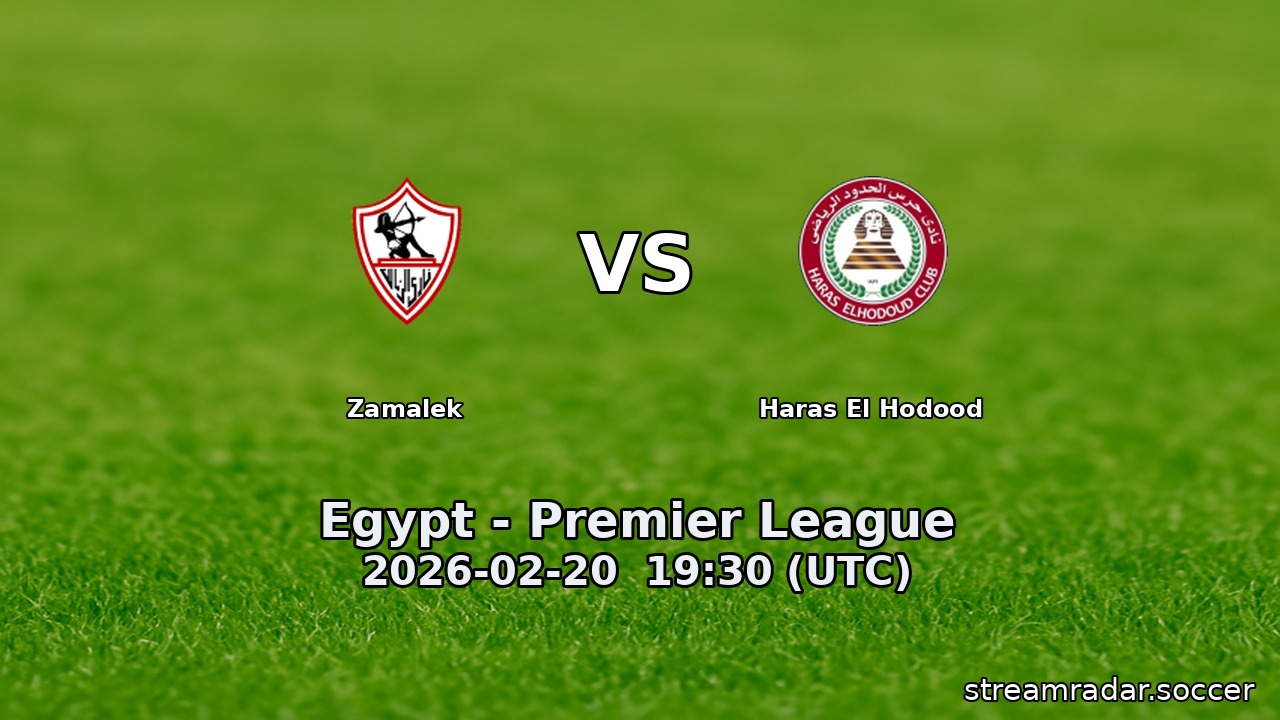 Zamalek vs Haras El Hodood