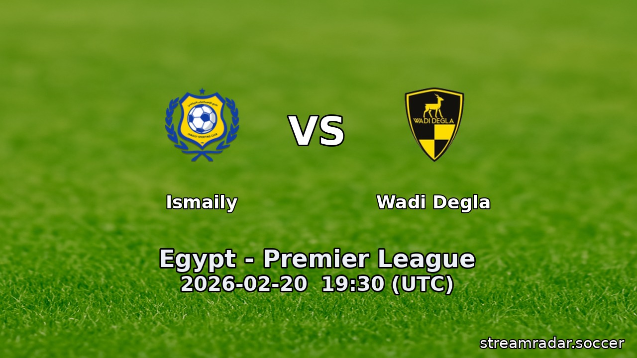 Ismaily vs Wadi Degla