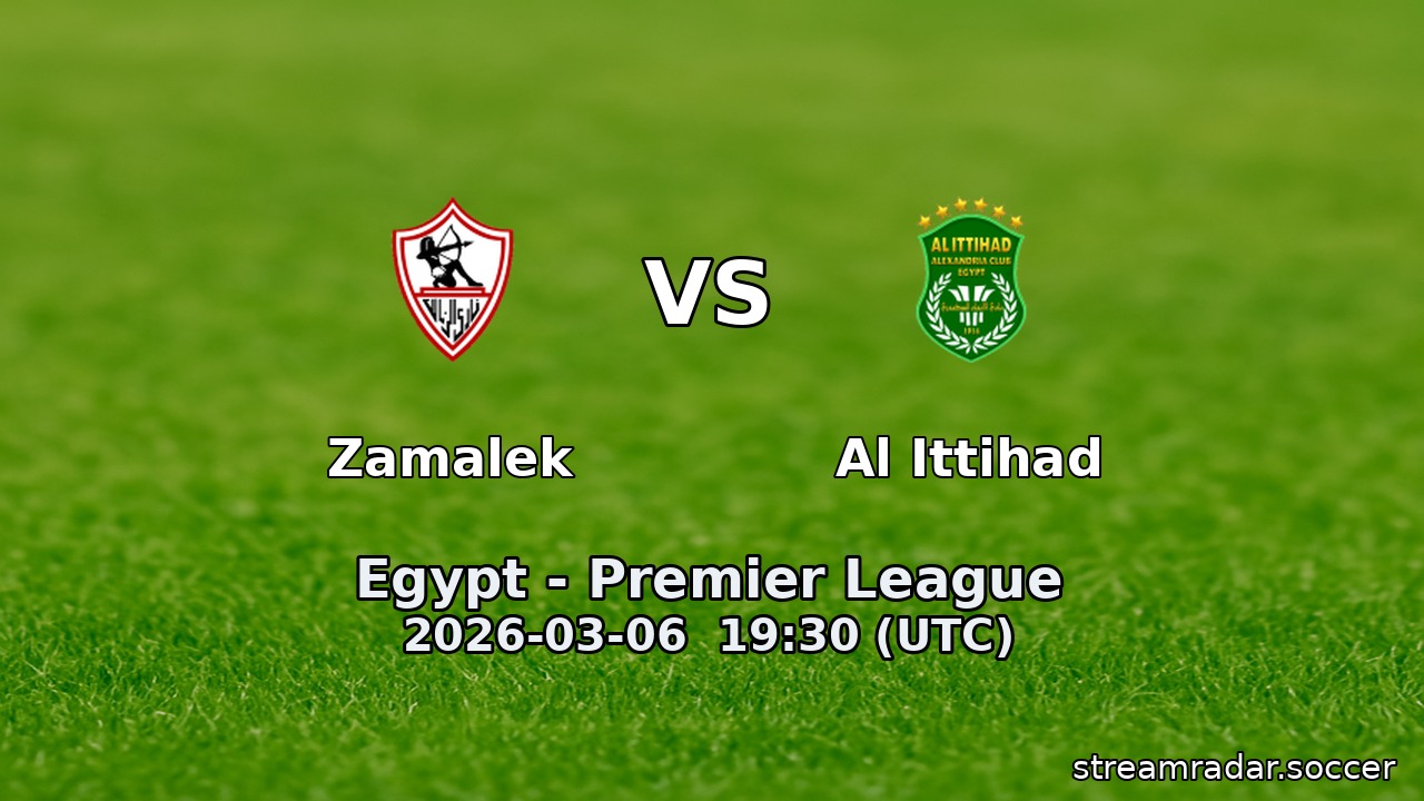 Zamalek vs Al Ittihad