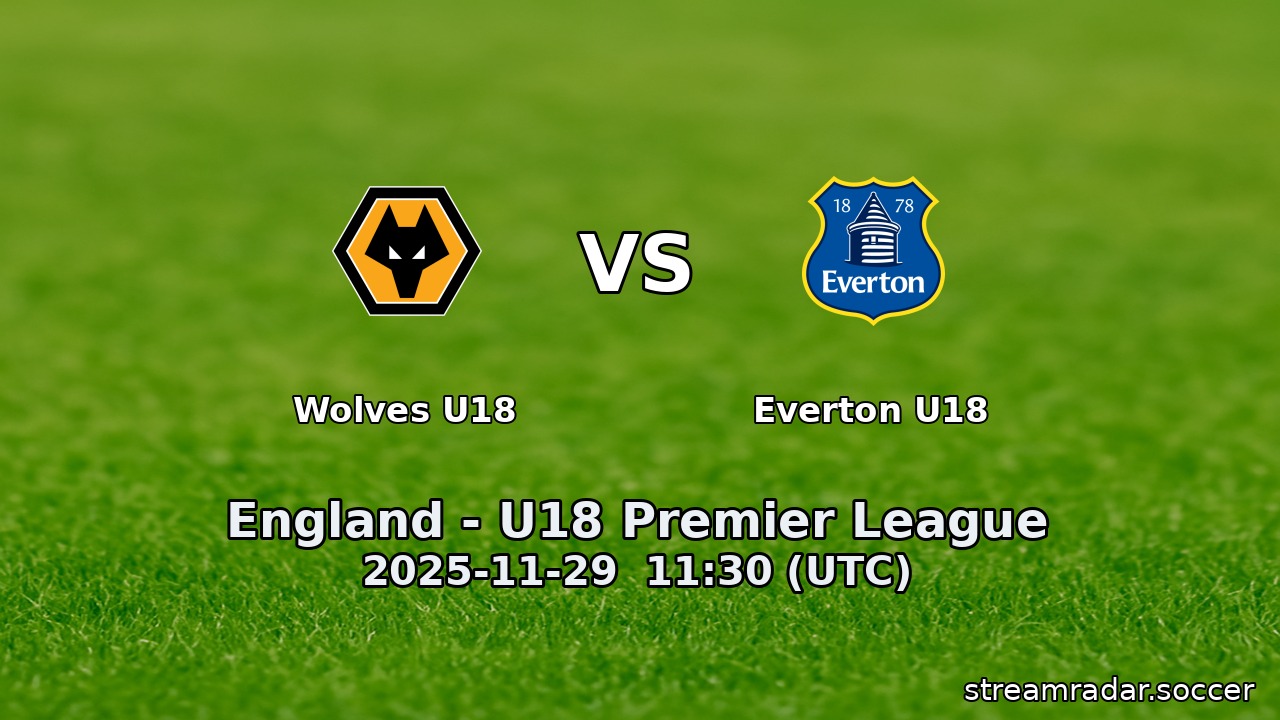 Wolves U18 vs Everton U18