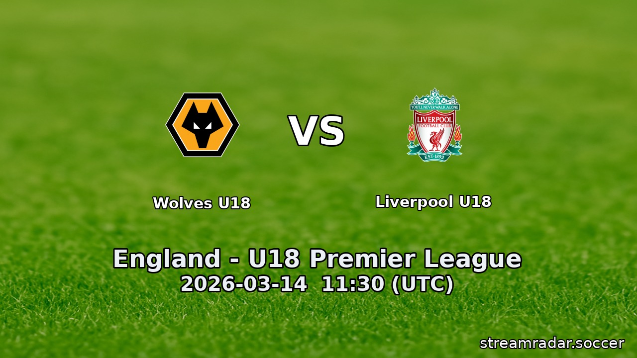 Wolves U18 vs Liverpool U18
