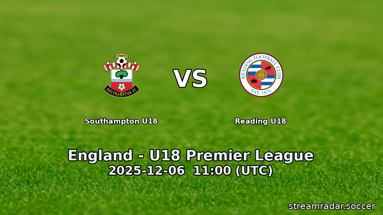 Southampton U18 vs Reading U18