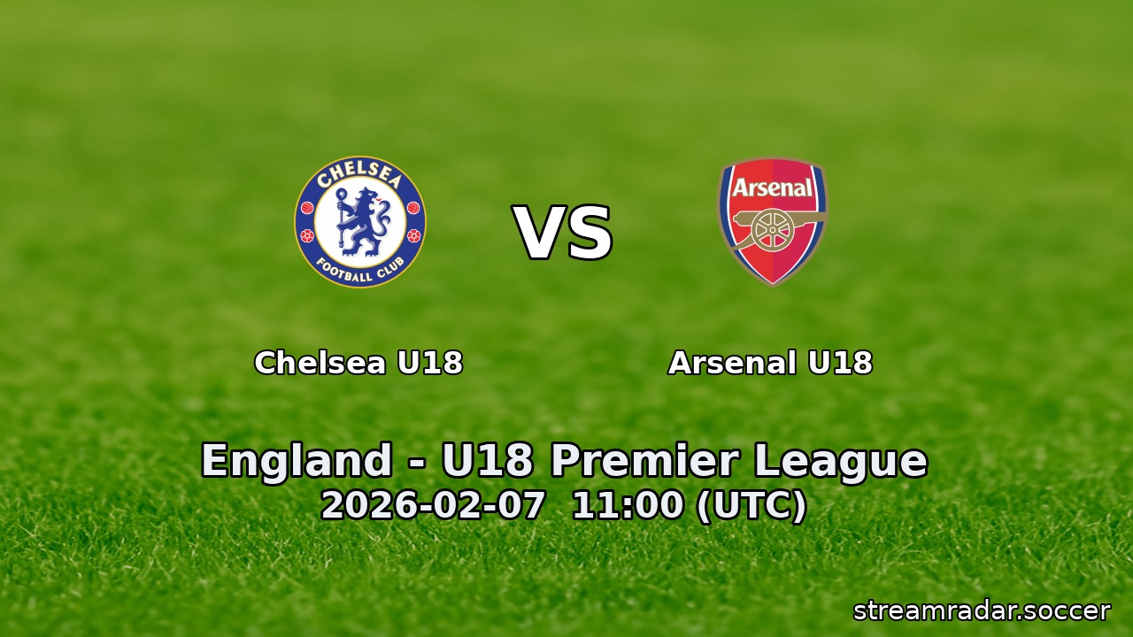 Chelsea U18 vs Arsenal U18