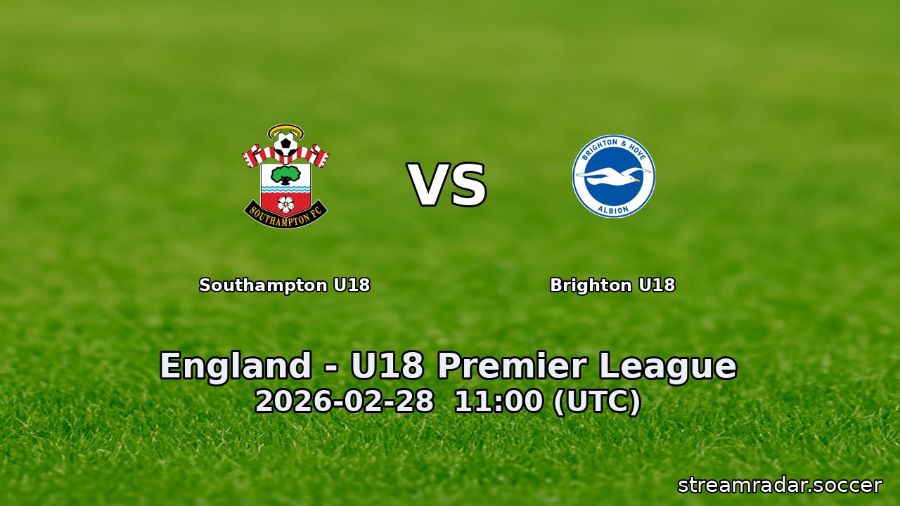 Southampton U18 vs Brighton U18