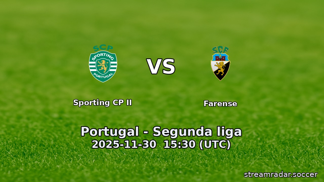 Sporting CP II vs Farense