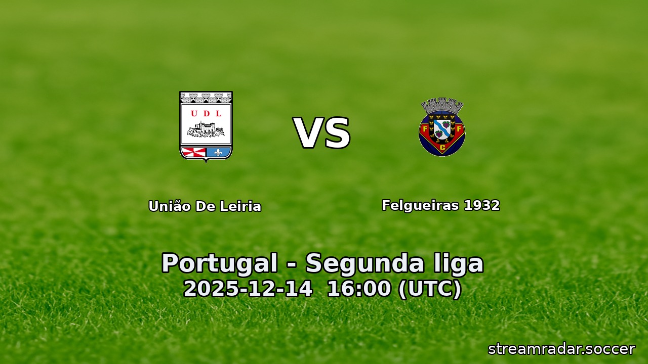 União De Leiria vs Felgueiras 1932
