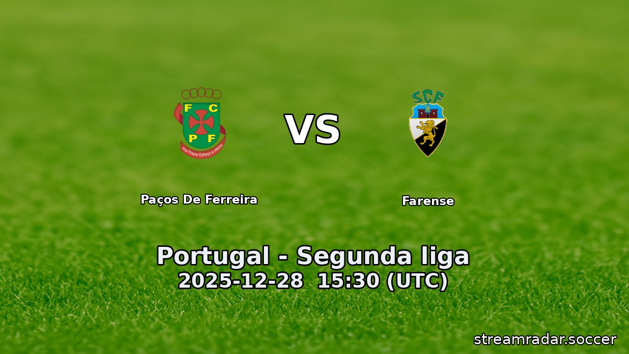 Paços De Ferreira vs Farense