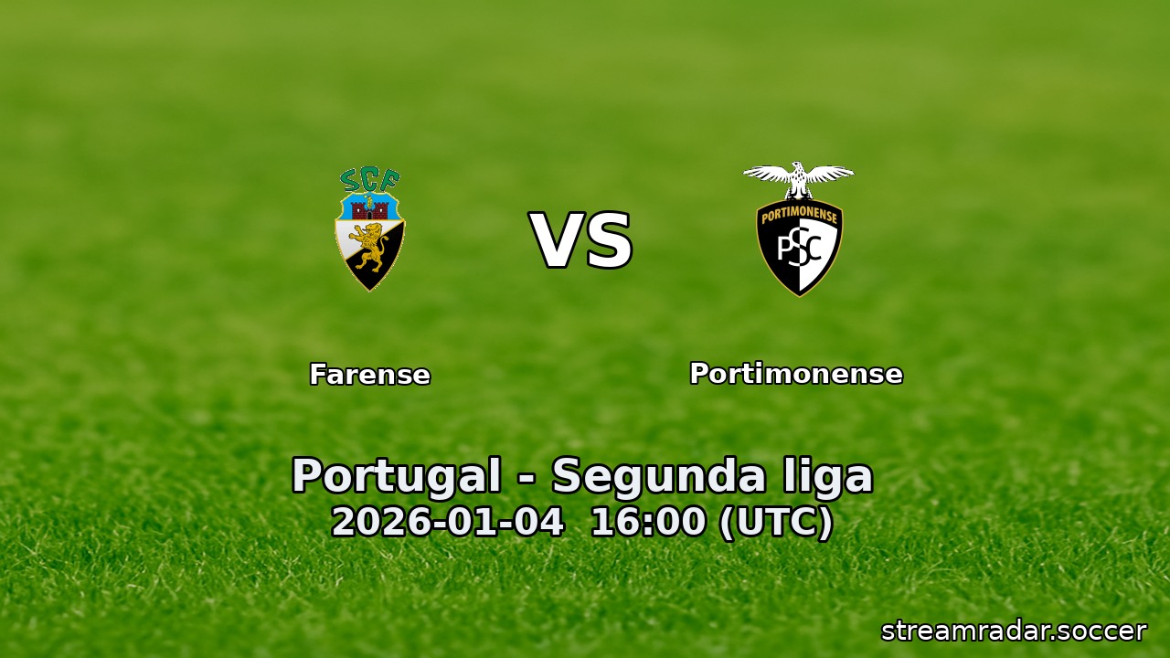 Farense vs Portimonense
