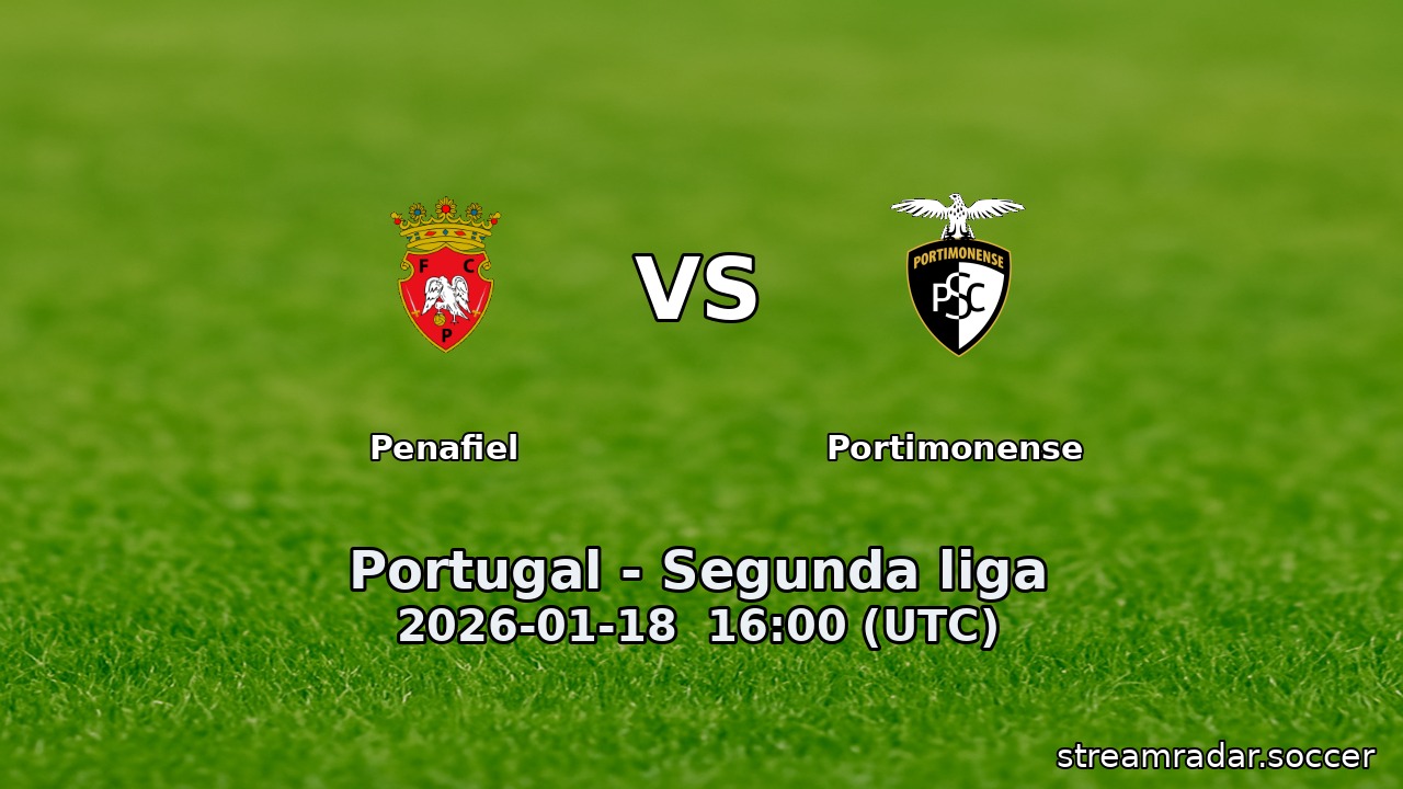 Penafiel vs Portimonense