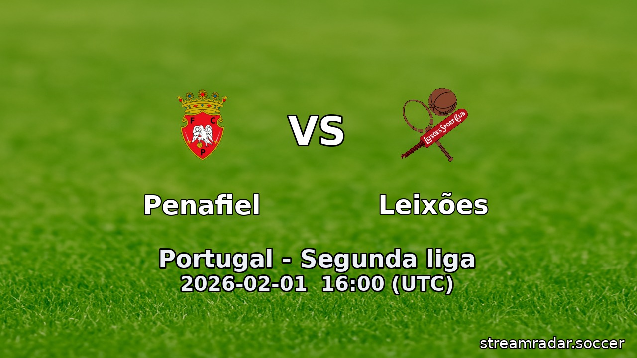 Penafiel vs Leixões