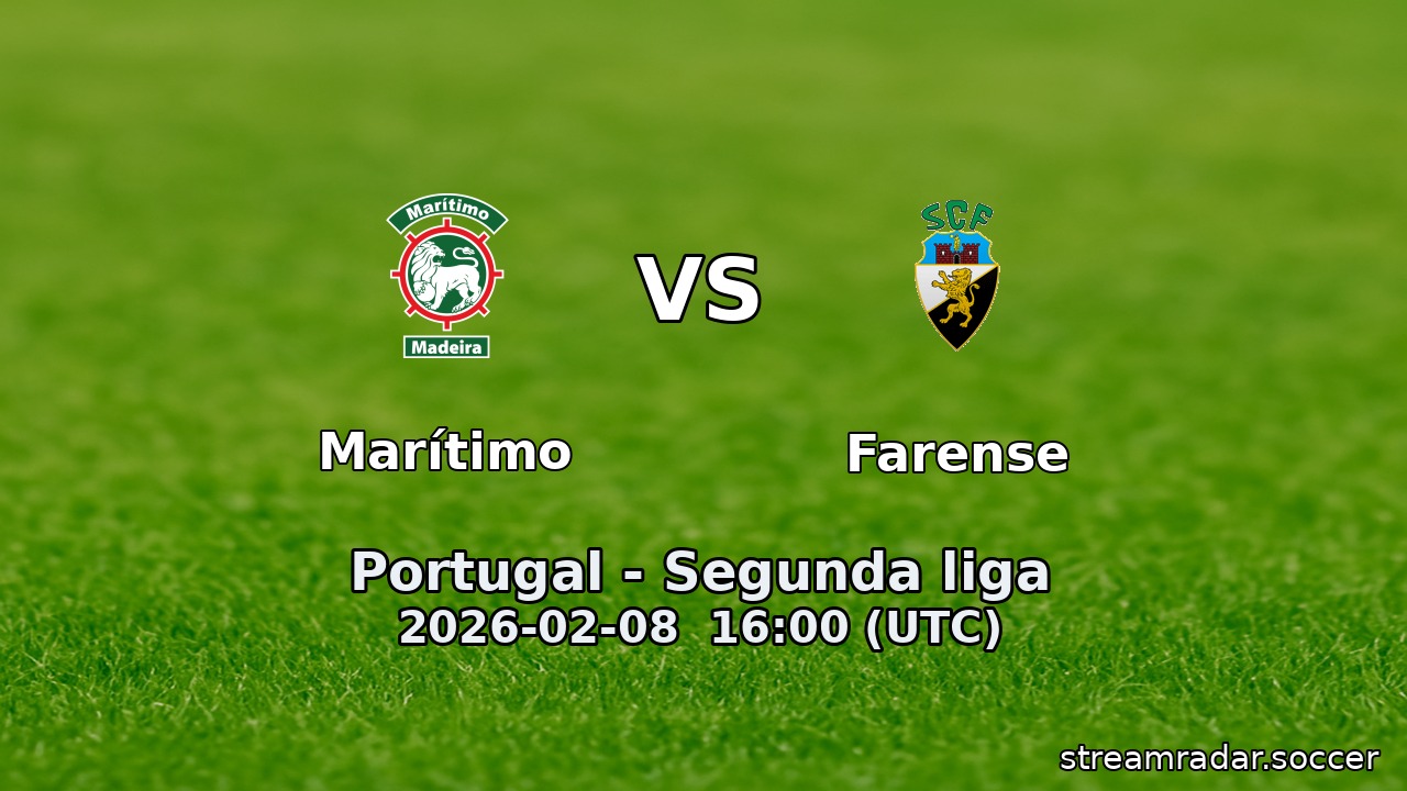 Marítimo vs Farense