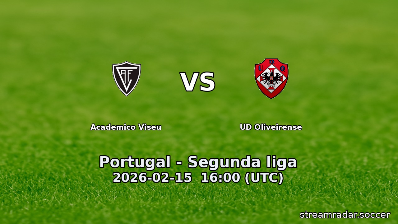 Academico Viseu vs UD Oliveirense