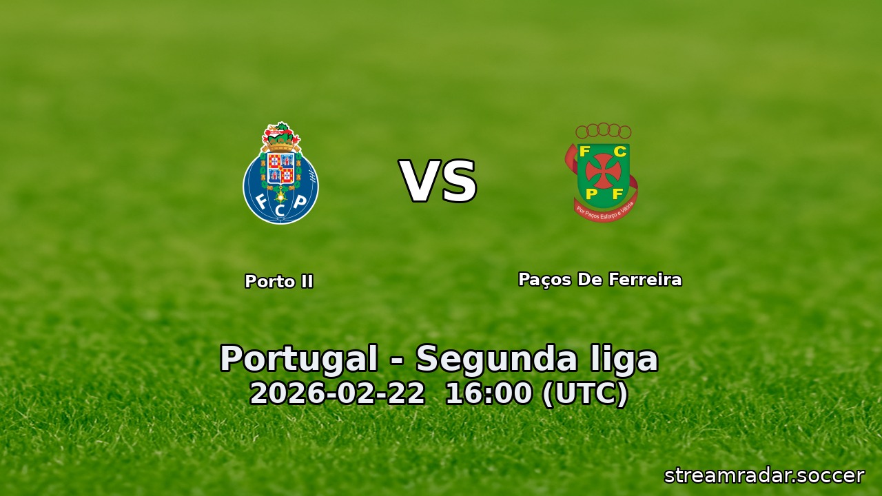 Porto II vs Paços De Ferreira