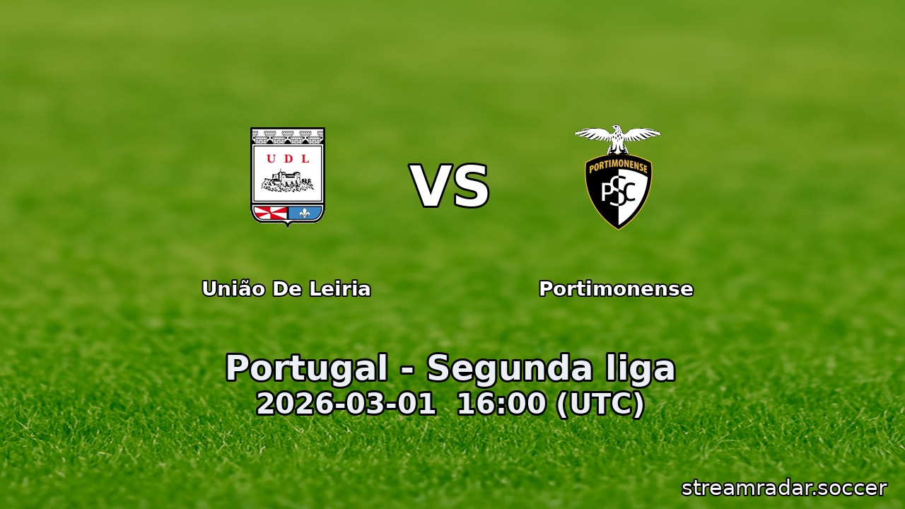 União De Leiria vs Portimonense