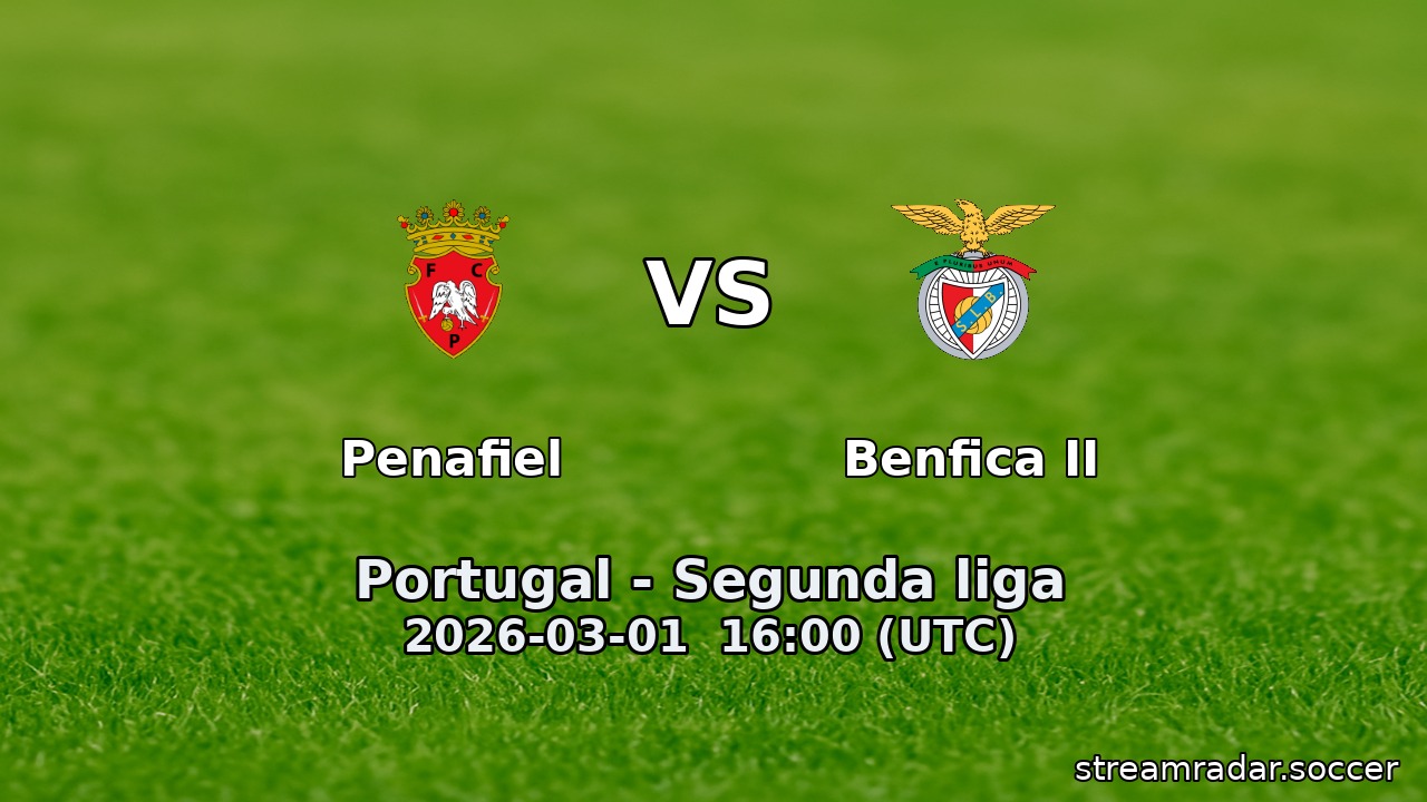 Penafiel vs Benfica II