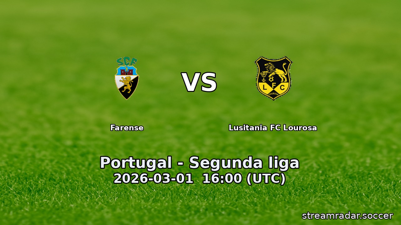Farense vs Lusitania FC Lourosa