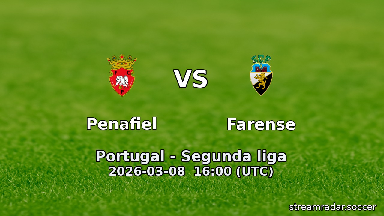 Penafiel vs Farense