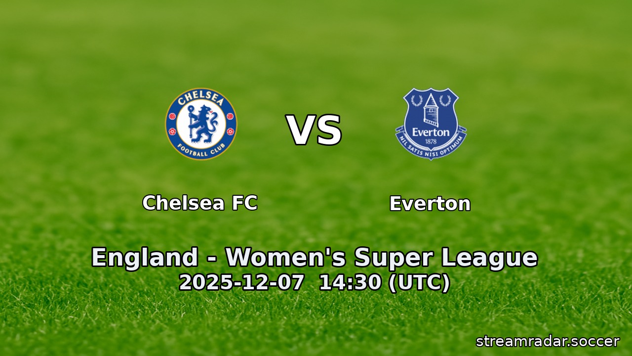 Chelsea FC vs Everton