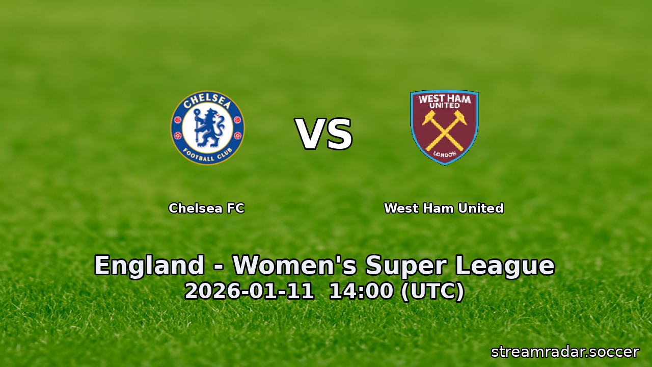 Chelsea FC vs West Ham United