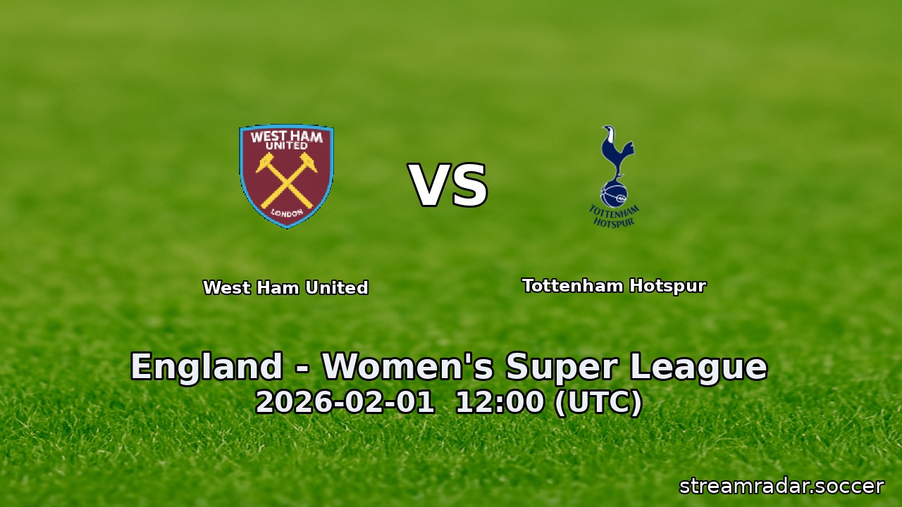 West Ham United vs Tottenham Hotspur