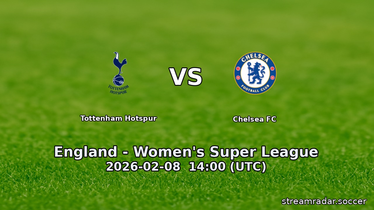 Tottenham Hotspur vs Chelsea FC