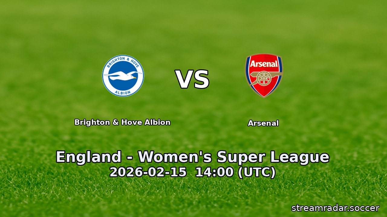 Brighton & Hove Albion vs Arsenal