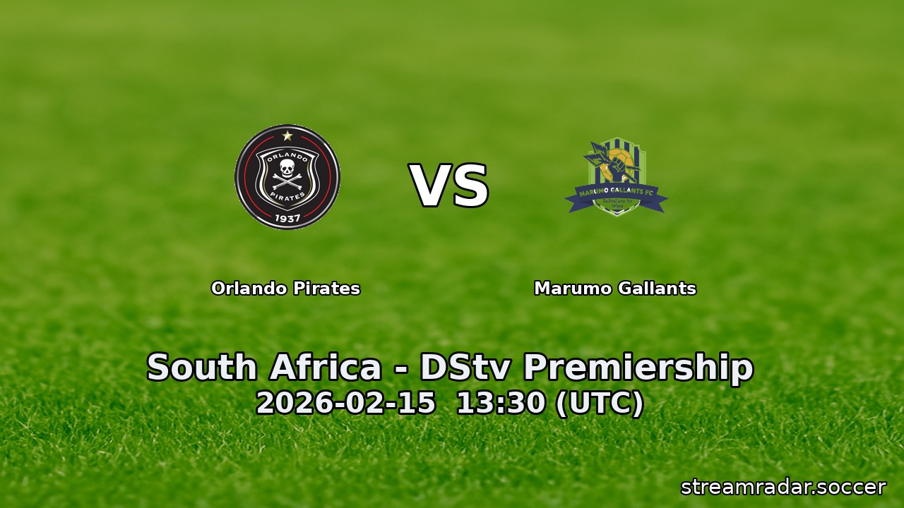 Orlando Pirates vs Marumo Gallants