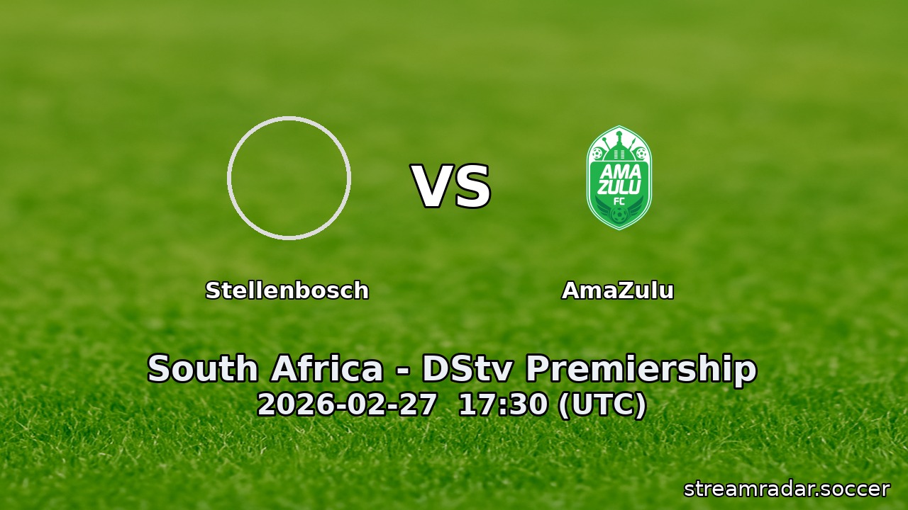 Stellenbosch vs AmaZulu