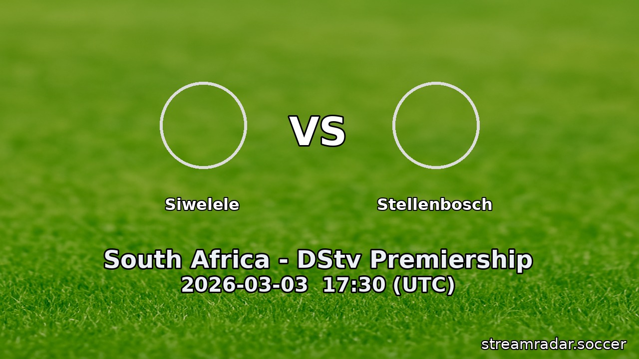 Siwelele vs Stellenbosch