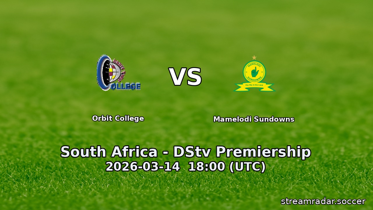Orbit College vs Mamelodi Sundowns